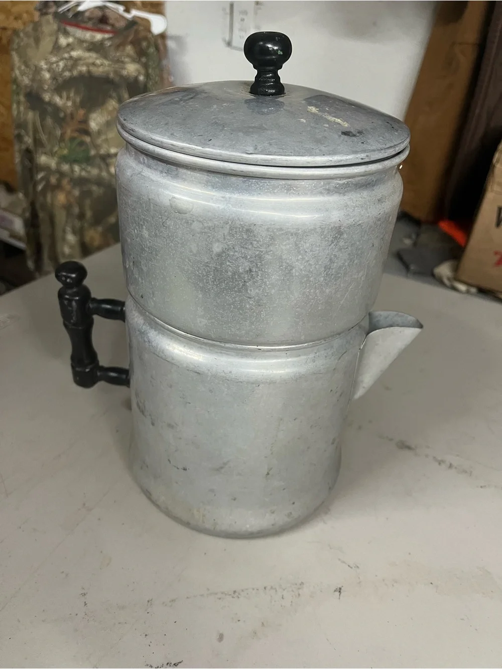 Classic Aluminum Stovetop Coffee Percolator - Silver